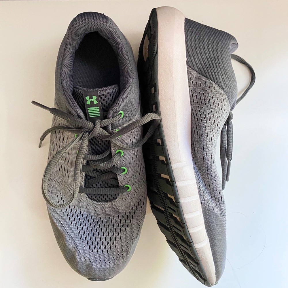 Grey under armour sneakers
